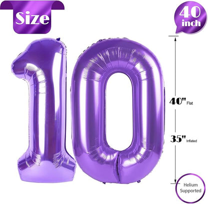 Purple 10 Balloon - Image 5