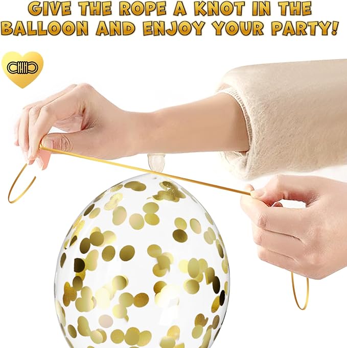 Lukiituke Black and Gold Balloon Arch Kit, Graduation, New Years Decorations - Image 4