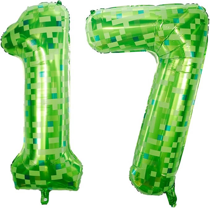 40 inch digital balloon, Number 17 by TNCDJKPA
