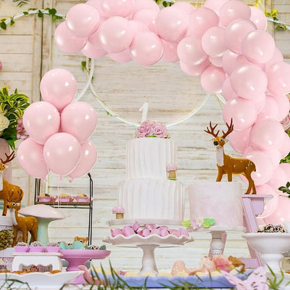 50pcs Pink Balloons, 12inch Light Pastel Pink Balloons | Balloons - Image 4