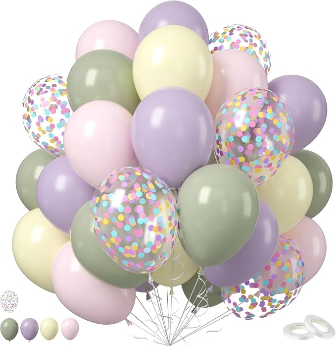 Pastel Balloons by Saxuxu