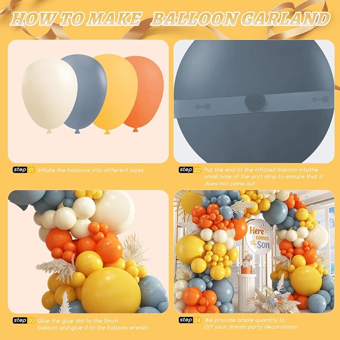 Here Comes the Sun Balloon Garland Arch Kit - Image 4