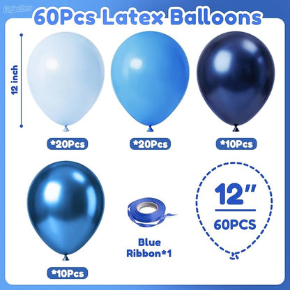 Blue Balloons, Light Blue, Anniversary, Graduation, Wedding Party Decorations - Image 2