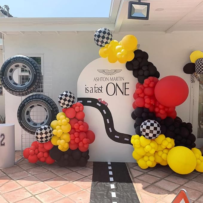 134pcs Balloons Race Car Birthday Party Supplies Decorations - Image 7