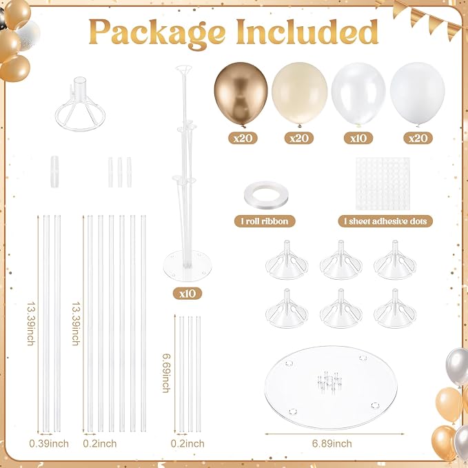 10 Sets of Balloon Stands Kits - Image 2