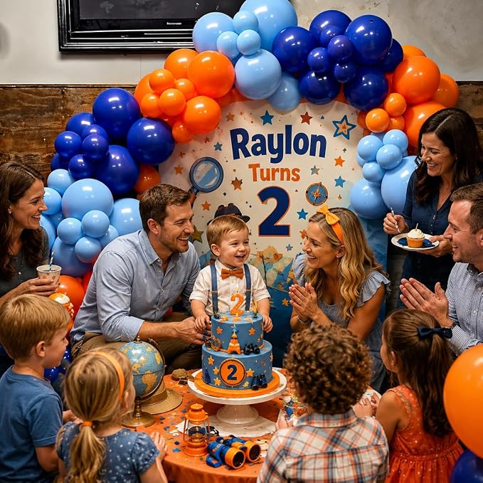 HILAVO Blue and Orange Balloons - Image 4