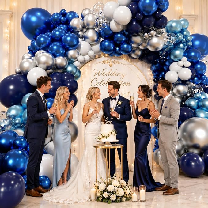 Blue Balloon Garland Arch Kit 169Pcs - Image 3