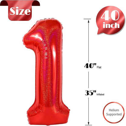 Laser Red 1 Balloon - Image 5