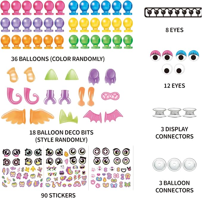 Magic Balloon Craft Kit, Funny Balloons Inflator Toy, DIY Sticky Balls - Image 2