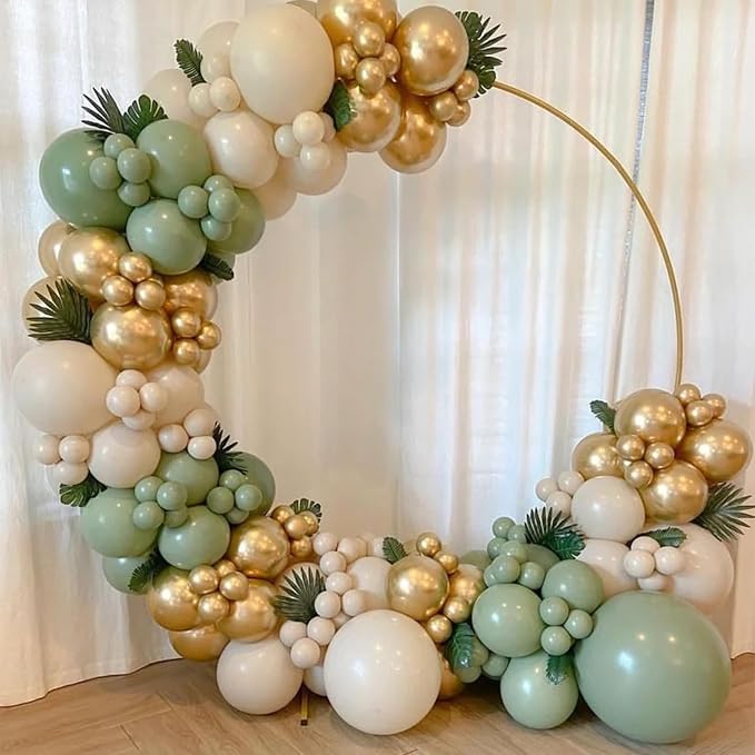 FOTIOMRG 120pcs 5 inch Metallic Gold Balloons | Birthday, Graduation, Baby - Image 4