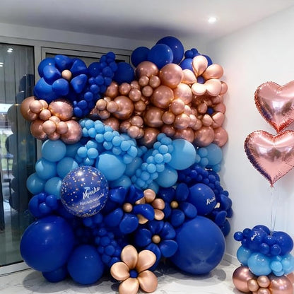 50pcs Royal Blue Balloons 12 Inch, Premium Matte Dark Blue Latex Balloon - Image 3