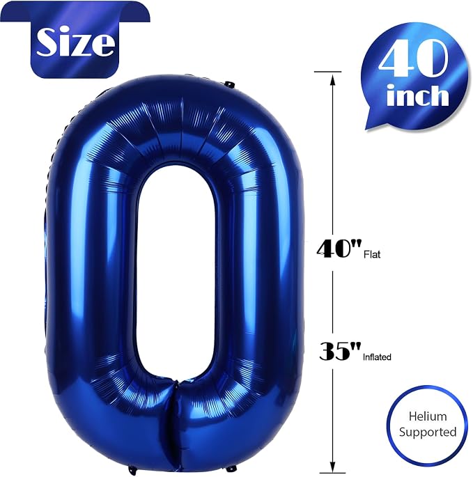 Night Blue 0 Balloon - Image 5