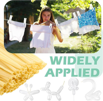 20 Pack Large Balloon Arch Clips Plastic Transparent Backdrop Spring Clamps 3.5 - Image 6