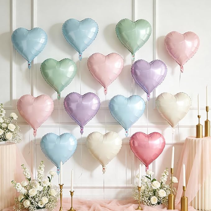 Pastel Heart Balloons - Image 8