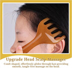 GSHOW Scalp Massager Handheld Comb Resin Relax Massage Tool - Manual Relaxation Tool for Soothing Head Massage - Set of 2