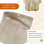 Full Shine Blonde Human Hair Clip in Extensions 22 Inch Long Hair Extensions for Women Seamless Extension Clip ins Straight Remy Natural Hair 8 PCS 120 G