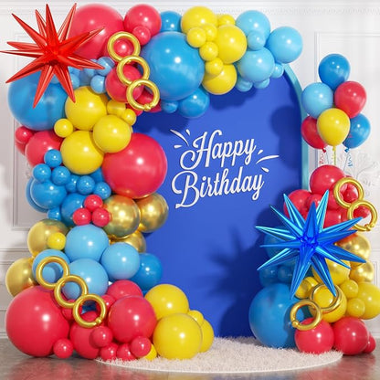 161Pcs Cartoon Balloon Garland Arch Kit by Unknown