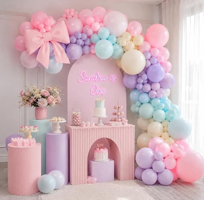 210Pcs Pastel Balloons Garland Arch Kit - Image 5