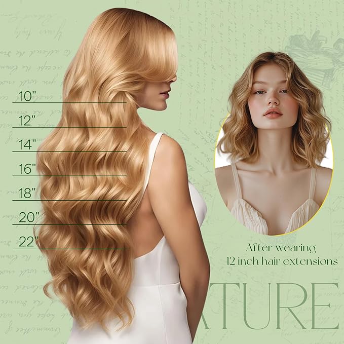 RUNATURE Human Hair Clip in Extensions 150g 7pcs 20 Inch Blonde Clip in Hair Extensions Real Human Hair Double Weft #18P60 Ash Blonde with Platinum Blonde