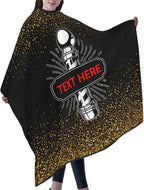 Custom Barber Cape for Men Personalized Professional Hair Cutting Cape with Text for Home Salon Barbershop