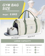 Gym Bag Womens,Travel Duffel Carry on Bag Sport Tote Bag Weekend Overnight Bag
