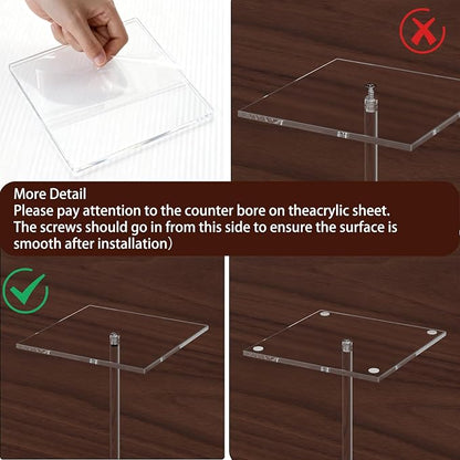 12 Pack Clear Acrylic Balloon Stand 23.6 inch Party Centerpiece - Image 4