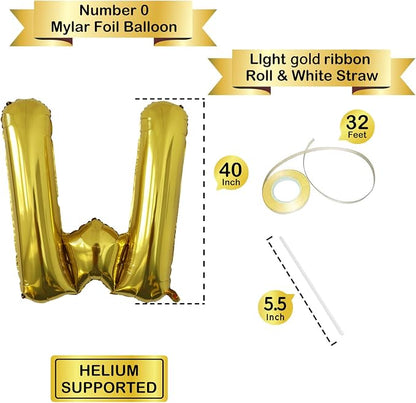 Letter Balloons Gold Party Balloon - Image 3