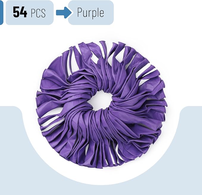 Mr. Pen- Purple Balloons, 12 Inch, 54 Pack | Purple Latex Balloons - Image 2