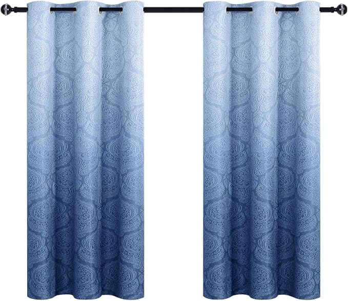 DWCN Ombre Blackout Curtains for Bedroom - Image 9