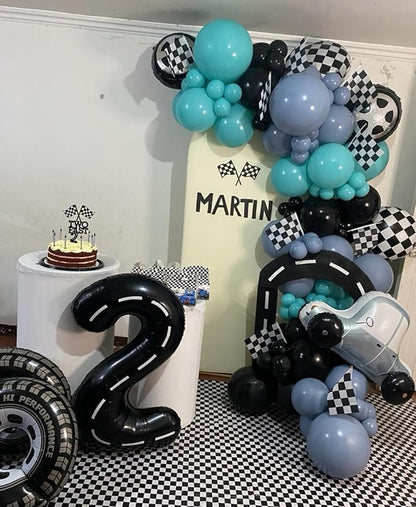 40 inch Number Balloon 0-9 Black Large Number 2 Balloons, Digital Balloons - Image 4