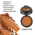 SOVONCARE Hairline Powder - Root Touch Up & Gray Hair Concealer for Men and Women, Instantly Covers Thinning Hair and Bald Spots, Natural-Looking Coverage Copper Red