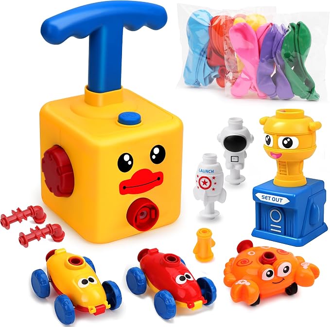 Balloon Launcher Car Toy Set, Balloon Powered Car by Unknown