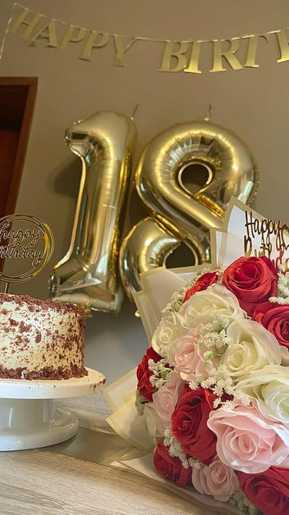 Light Gold Number 1 Balloon 40 inch, Balloon numbers party supplies, deco photo - Image 8