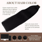 GOO GOO Tape in Hair Extensions Human Hair, 1 Jet black, 18inch 100g 40pcs, Skin Weft Seamless Invisible, Silky Straight with Thick Ends, Remy Human Hair