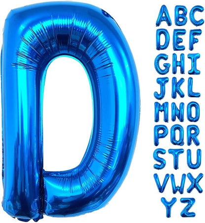 Lovoir 40 Inch Large Blue Letter D Balloons Big Size Jumbo Mylar Foil Helium by Lovoir