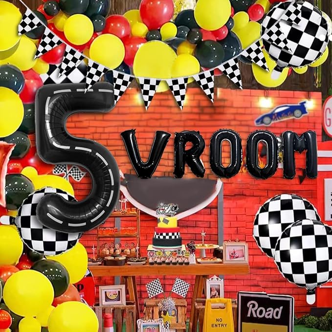 134pcs Balloons Race Car Birthday Party Supplies Decorations - Image 4