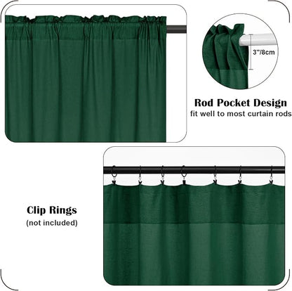 Farmhouse Cotton Linen Curtains - Image 5