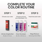 L'OREAL TECHNIQUE HiColor Red HiLights Permanent Hair Color for Dark Hair | Intense Red Highlights | No Pre-Lightening Required | Rich, No-Drip Creme | Quick Processing Time | Magenta