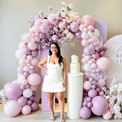 Pink and Purple Balloon Arch Kit - Image 5