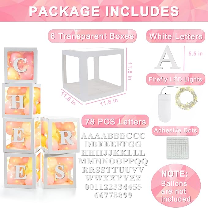 Ledido Transparent Balloon Boxes - Image 3