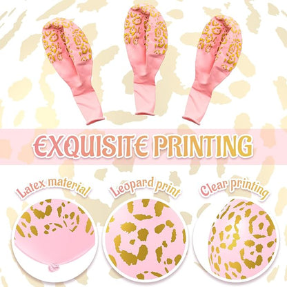 Gejoy 50 Pcs Cheetah Balloons Leopard Print Balloons 12 Inch Spots Latex - Image 5