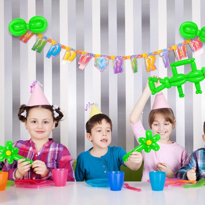 LXZFCRG 260 Balloons Green Long Balloons - Image 6