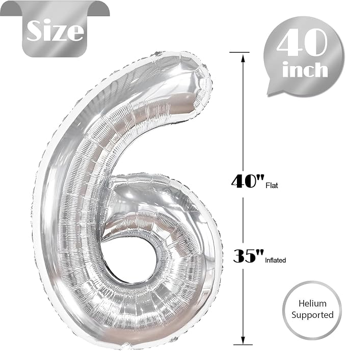 Sliver 6 Balloon - Image 5