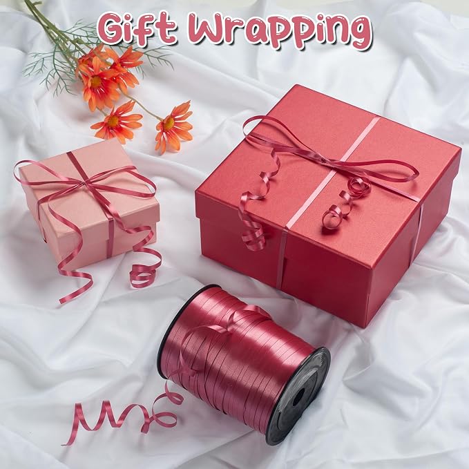 500 Yard Burgundy Curling Ribbon - Image 3