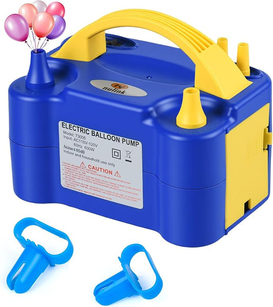 Balloon Pump Electric Portable Dual Nozzle | Air Pump by NuLink