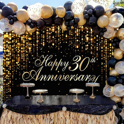Happy 30th Anniversary Backdrop - Image 2