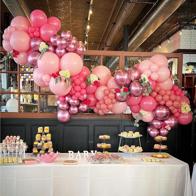 Pink Balloon Arch Kit, Galentine's Day, Valentine's Day, Anniversary Party - Image 5