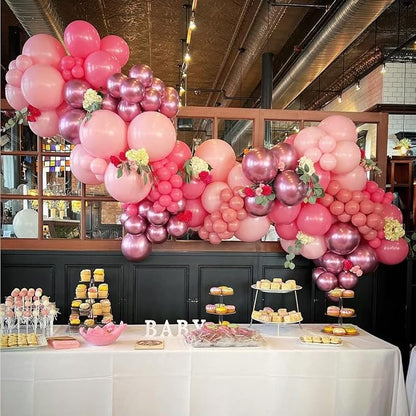 Pink Balloon Arch Kit, Galentine's Day, Valentine's Day, Anniversary Party - Image 5