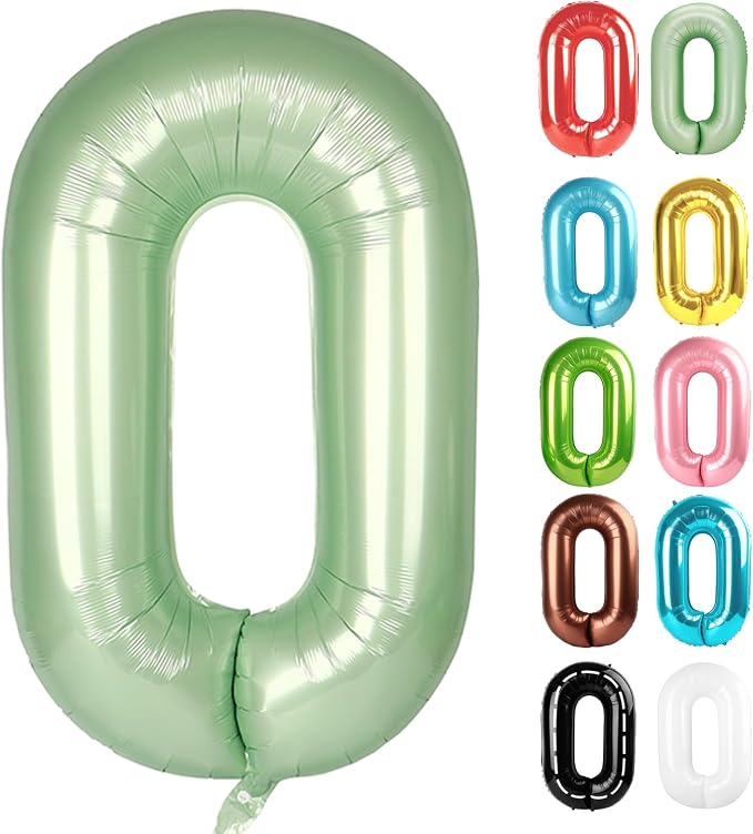 Oliver Green Number 0 Balloon 40 Inch by IWERP