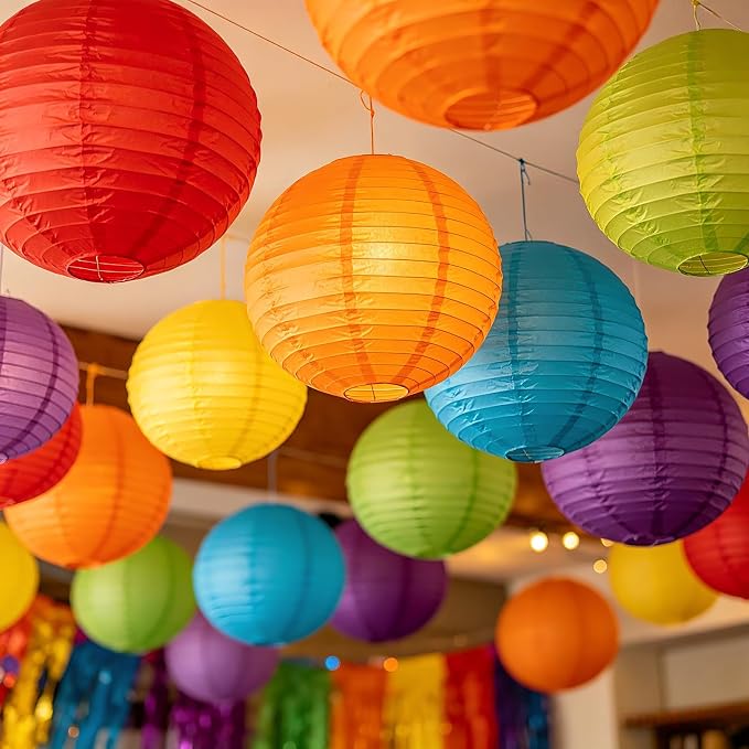 Colorful Paper Lanterns Set - Image 7